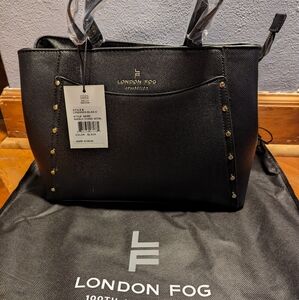London fog studded satchel